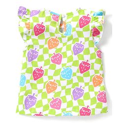 Babyhug Cotton Knit Half Sleeves T-Shirts Strawberry & Polka Dot Graphics Pack of 2 - Multicolour
