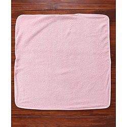 Babyhug Terry Woven Hooded Towel Penguin Print L 76 x B 76 cm- Pink