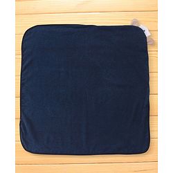 Babyhug Terry Woven Hooded Towel Bear Print L 76 x B 76 cm- Blue