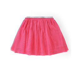 Babyhug Single Jersey Knit Frill Sleeves Top & Skirt with Butterfly Embroidery - Navy Blue & Pink