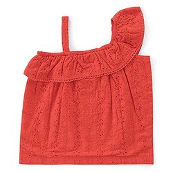 Babyhug 100% Cotton Knit Sleeveless Top & Skirt Set Floral Print- Multicolor