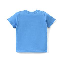 Babyhug Single Jersey Knit Half Sleeves Nightsuit Doctor Print - Blue