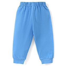 Babyhug Single Jersey Knit Half Sleeves Nightsuit Doctor Print - Blue