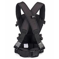 Babyhug  Elegant 3-in-1 Baby Carrier: Lightweight, Breathable fabric, Ergonomic design, Padded straps, Waist belt, 3 carry positions (inward, outward, back), Adjustable seat, Washable cover, Supports up to 15 kg- Grey
