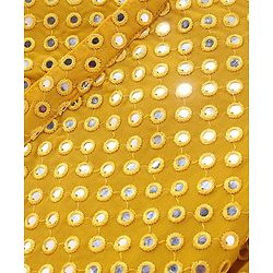 Babyhug Full Sleeves  Mirror Embroidered Kurta with Payjama Set - Yellow