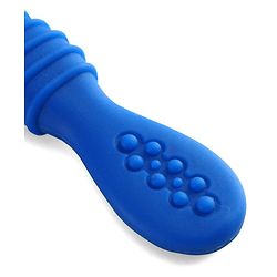 Babyhug Silicone Spoon with Flexible Soft Tip - Green & Blue