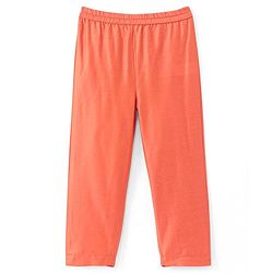 Babyhug Woven Full Sleeves Solid Kurta Pyjama Set With Mirror Embroided Jacket  -Orange