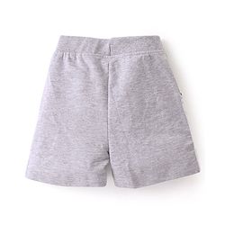 Babyhug 100% Cotton Knit Single Jersey Half Sleeves T-Shirt & Shorts With Text & Animals Print - Blue & Grey