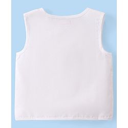 Babyhug 100% Cotton Woven Sleeveless Front Open Jhablas Solid Colour Pack Of 3 - Multicolor