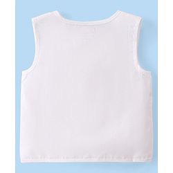 Babyhug 100% Cotton Woven Sleeveless Front Open Jhablas Solid Colour Pack Of 3 - Multicolor