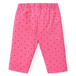 Babyhug Cotton Lycra Three Fourth Leggings Fruits & Floral Print Pack of 3 - Multicolour