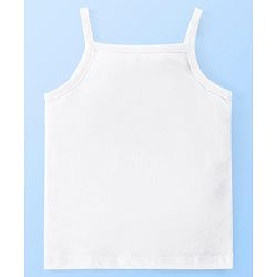 Babyhug 100%  Organic Cotton Knit Sleeveless   Slips Solid Colour  Pack of 3 - White