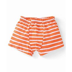 Babyhug 100% Cotton Antibacterial Trunks Crocodile Print Pack of 3 - Orange & Blue