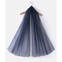 Babyhug Cotton Woven Half Sleeves Kurti Sharara & Dupatta Set Floral Print - White & Navy Blue