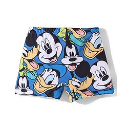 Babyhug  Disney Mickey Mouse Family Print Swimming Trunk - Blue