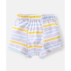 Babyhug 100% Cotton Trunk with Stripes & Baseball Print Pack Of 3 - Multicolor
