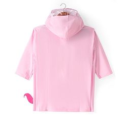 Babyhug Full Sleeves Below Knee Length Raincoat  Unicorn Print - Pink