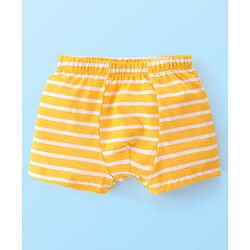 Babyhug 100% Cotton Knit Striped & Trunk Print Pack of 3 - Multicolour