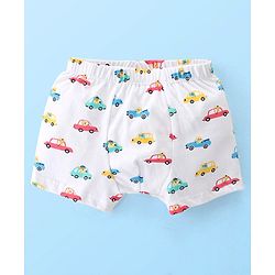 Babyhug 100% Cotton Knit Striped & Trunk Print Pack of 3 - Multicolour