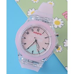 Babyhug Free Size Analog Quartz Watch - Pink