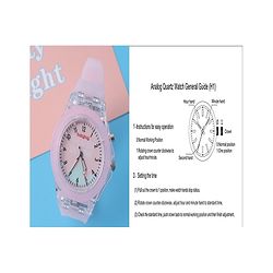 Babyhug Free Size Analog Quartz Watch - Pink