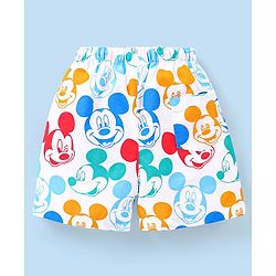 Babyhug Disney Cotton Boxers With Mickey Mouse Family Print Pack of 3 - Multicolour