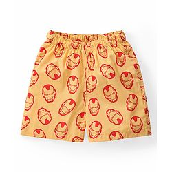 Babyhug Marvel Cotton Woven Boxers With Avengers Print Pack of 3 - Multicolor