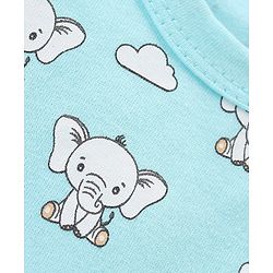Babyhug 100% Cotton Sleeveless Sandos With Elephant & Star Print Pack Of 5 - Multicolour