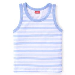 Babyhug 100% Cotton Single Jersey Knit Sleeveless Sando Stripes & Giraffe Print Pack Of 3 - Multicolor