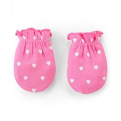 Babyhug 100% Cotton Knit Mittens With Polka Dot Print Pack of 3 - Multicolour
