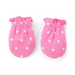 Babyhug 100% Cotton Knit Mittens With Polka Dot Print Pack of 3 - Multicolour
