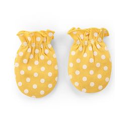 Babyhug 100% Cotton Knit Mittens With Polka Dot Print Pack of 3 - Multicolour