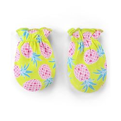 Babyhug 100% Cotton Knit Mittens With Polka Dot Print Pack of 3 - Multicolour