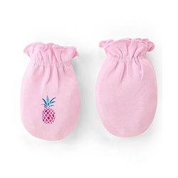 Babyhug 100% Cotton Knit Mittens With Polka Dot Print Pack of 3 - Multicolour