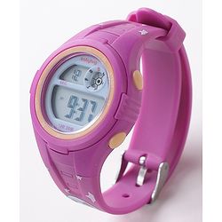 Babyhug Cat Print Digital Watch Free Size - Purple