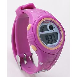 Babyhug Cat Print Digital Watch Free Size - Purple