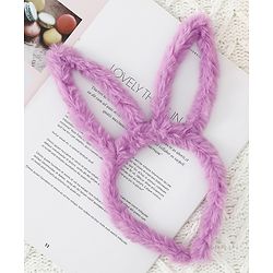 Babyhug Free Size Hair bands With Bunny Ears Applique Pack of 3 - Pink Purple & Blue