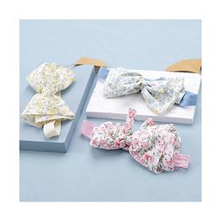 Babyhug Free Size Headbands With Bow Applique Pack of 3 - Pink Blue & Yellow