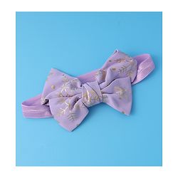 Babyhug Free Size Headbands With Bow Applique Pack of 3 - Red Pink & Purple