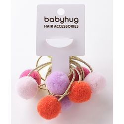 Babyhug Free Size Rubber Bands Set Pack of 10 -Multicolor