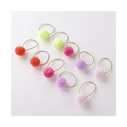 Babyhug Free Size Rubber Bands Set Pack of 10 -Multicolor