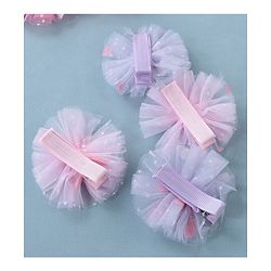 Babyhug Free Size Hair Pins & Clips With Flower Applique Pack of 6 - Multicolor