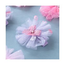 Babyhug Free Size Hair Pins & Clips With Flower Applique Pack of 6 - Multicolor