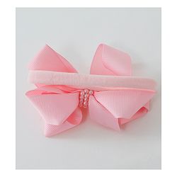 Babyhug Bow Applique Headbands Pack of 3 - Pink White & Sky Blue