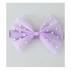 Babyhug Free Size Headbands With Pearls & Bow Applique Pack of 3 - Pink White & Purple