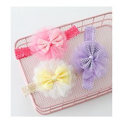 Babyhug Free Size Headbands With Bow Applique Pack of 3 - Multicolour