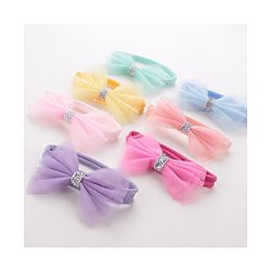 Babyhug Free Size Hairbands With Bow Applique Pack of 7 - Multicolor