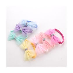 Babyhug Free Size Hairbands With Bow Applique Pack of 7 - Multicolor