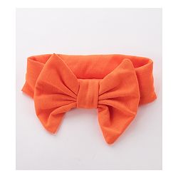 Babyhug Free Size Headbands With Bow Applique Pack of 2 - Blue & Orange