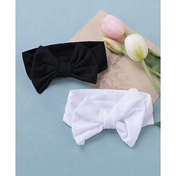 Babyhug Free Size Headbands With Bow Applique Pack of 2 - Multicolour